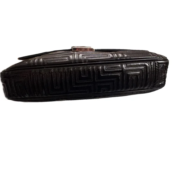 Gianni Versace Quilted Patent Leather Shoulder Bag - Picture 13 of 16